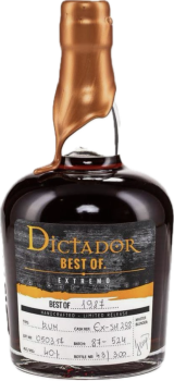 Dictador Best of 1987 Rum aus Kolumbien